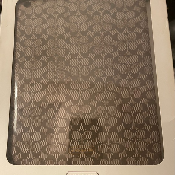 Coach Tan Signature Pattern IPad Case - Picture 3 of 4